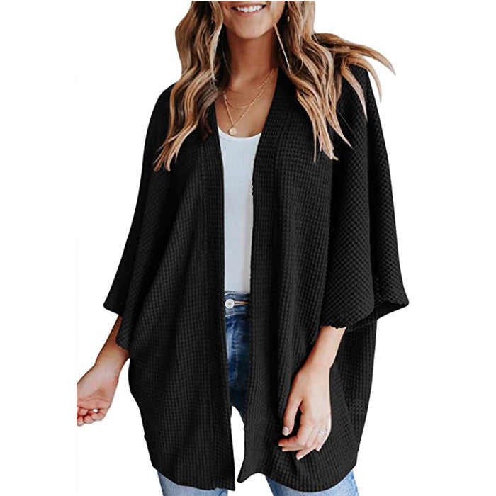 Losse Dames Cardigan met Driekwartmouw