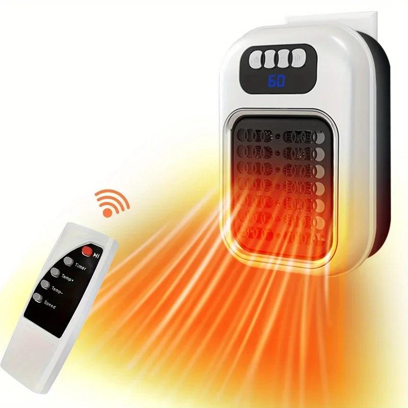 Stopcontactkachel met thermostaat, timer en afstandsbediening