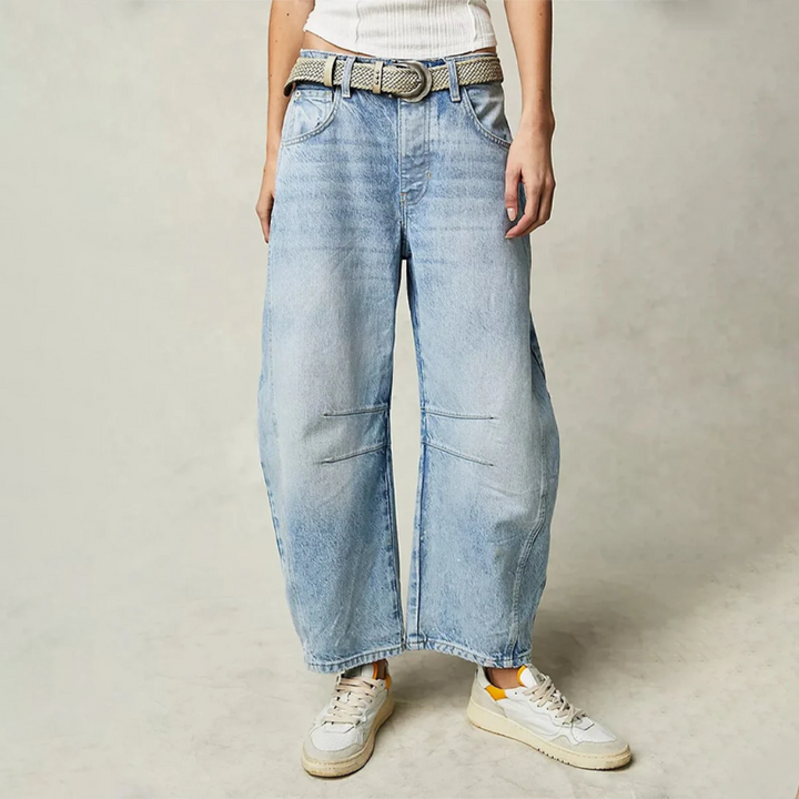 Comfortabele Wijde Broek Voor Dames Met Relaxte Pasvorm — afbeelding 8
