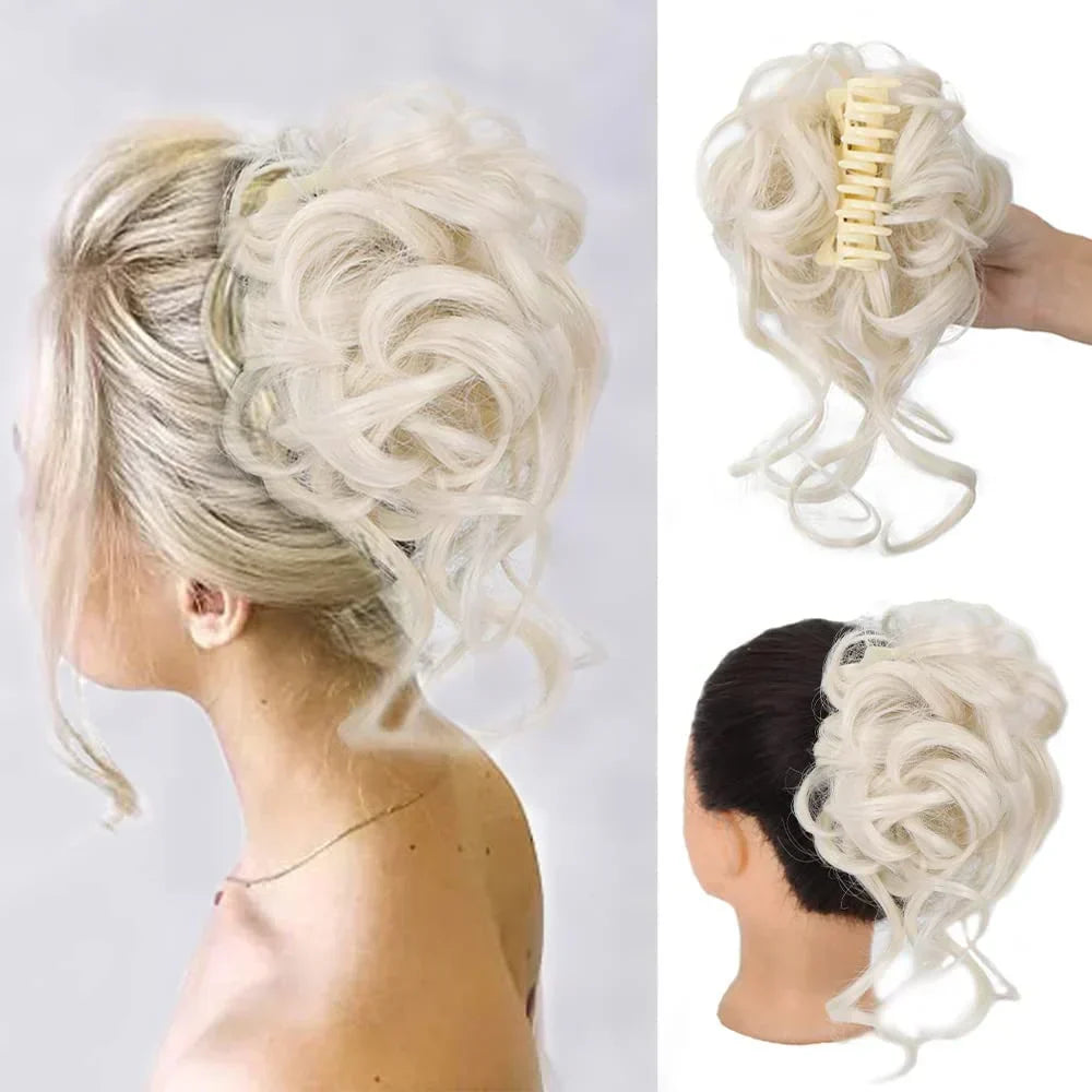 Krullen Chignon – Clip-in Haarextensions met Volume en Natuurlijke Look