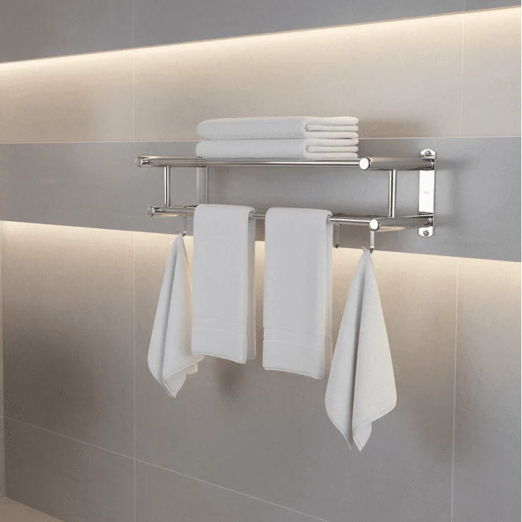 STEELRACK – Ruimtebesparend & Elegant Handdoekenrek van Roestvrij Staal