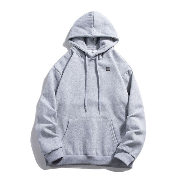 Verwarmde hoodie voor buiten, licht en waterafstotend