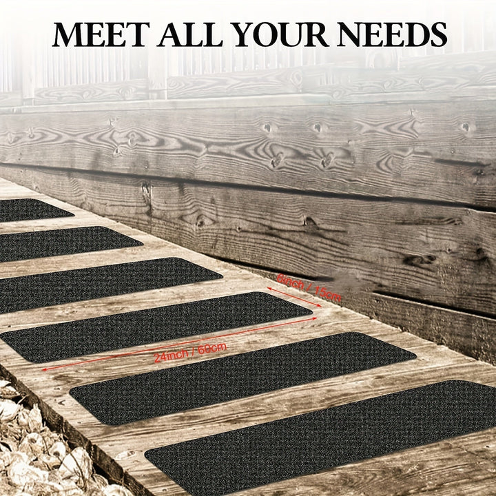 Antislip Treden 10-stuks – 6"x24", 80-Korrel, Weerbestendig