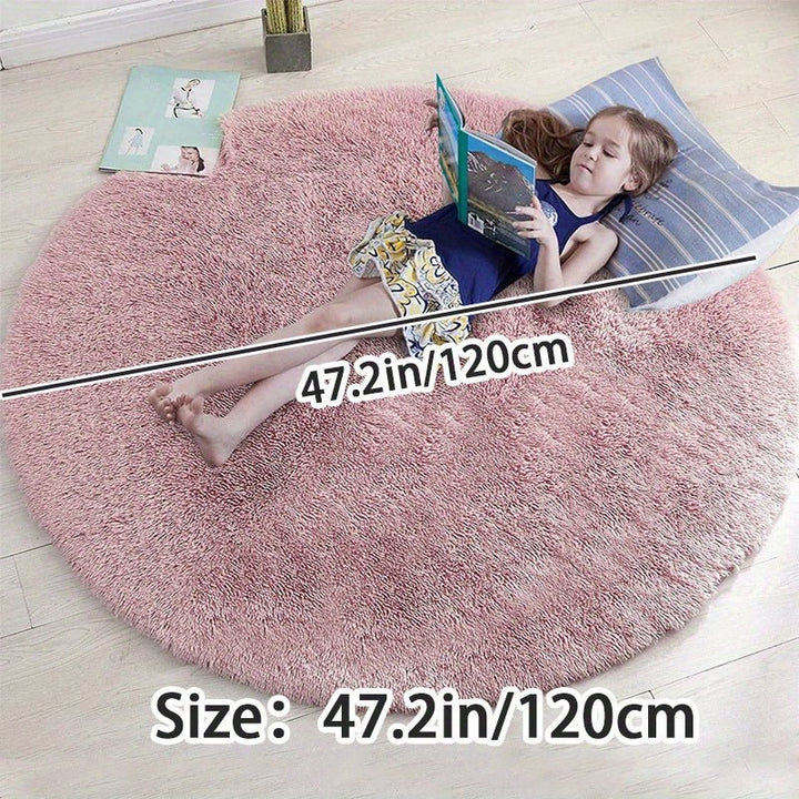 Rond Fluffy Vloerkleed - Clouda