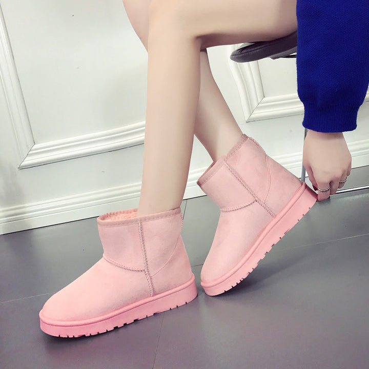 Snowboots voor dames met nepbont en antislip rubberzool