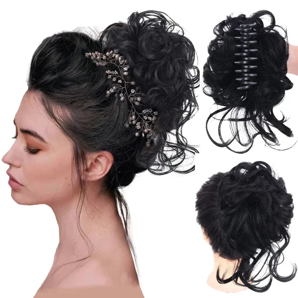Krullen Chignon – Clip-in Haarextensions met Volume en Natuurlijke Look