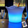 Luxe Kleurveranderende LED ijsemmer: luxe EN Draagbare Koeler Voor Drinken En Feestjes
