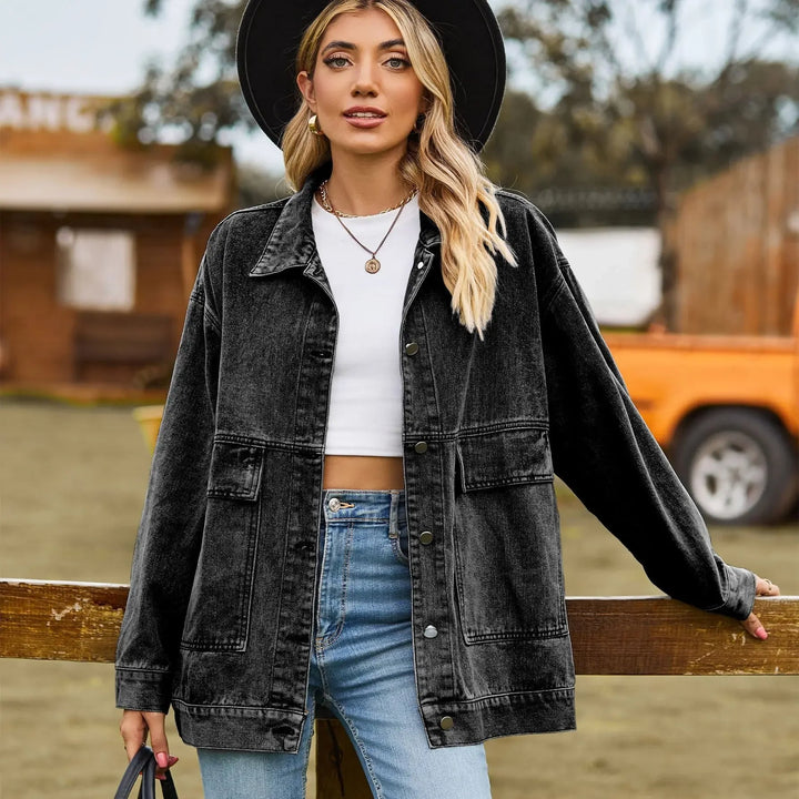 DenimCharm – Klassiek Vintage Denim Jack voor Dames