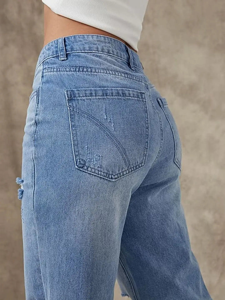 Rechte jeans met lage taille voor Vrouwen