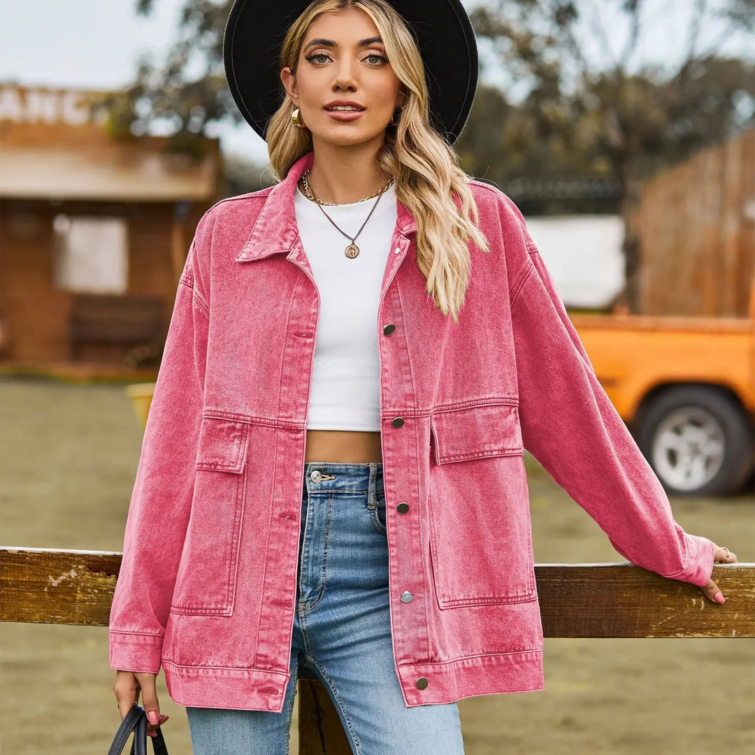 DenimCharm – Klassiek Vintage Denim Jack voor Dames