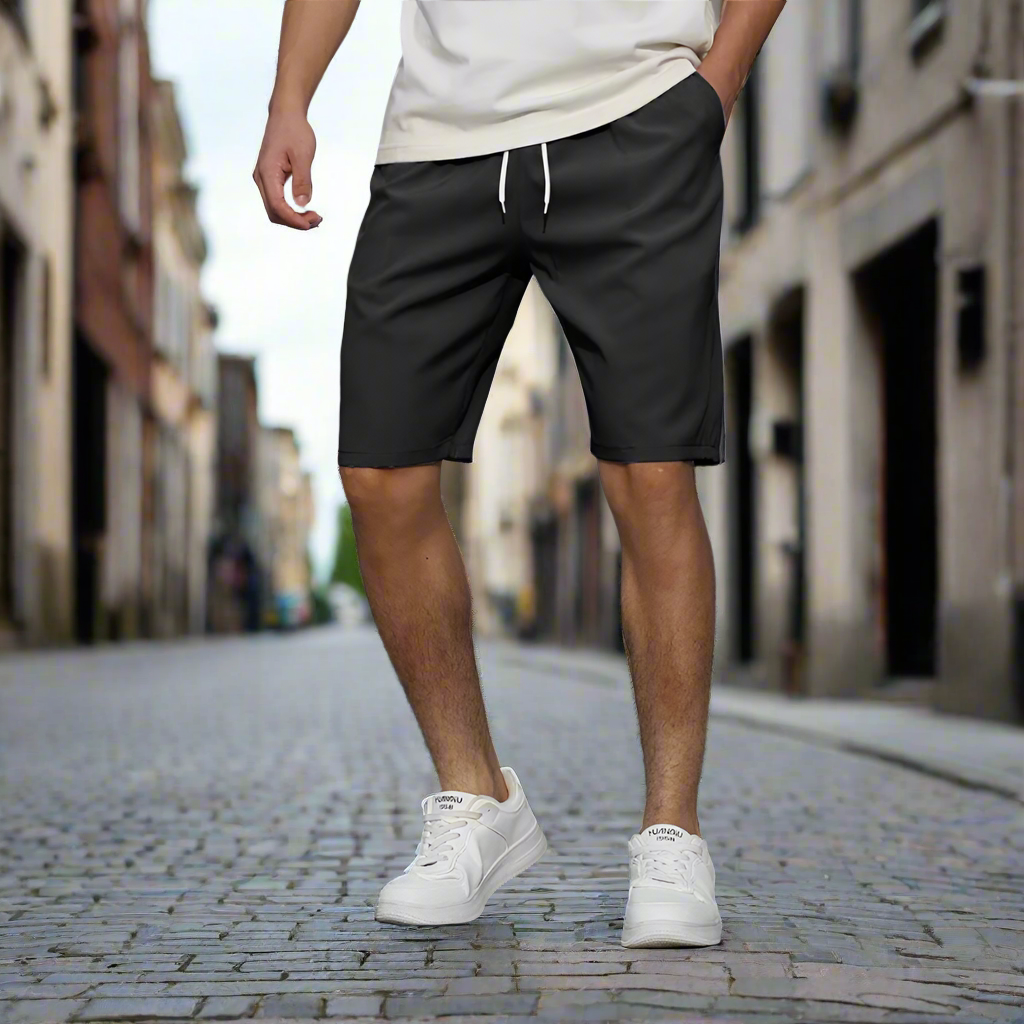 Lichtgewicht, laag uitgesneden zomerse essentials shorts (pre-sale)