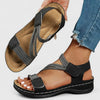 Sandalen met plateauzool, bandjes en open neus voor dames