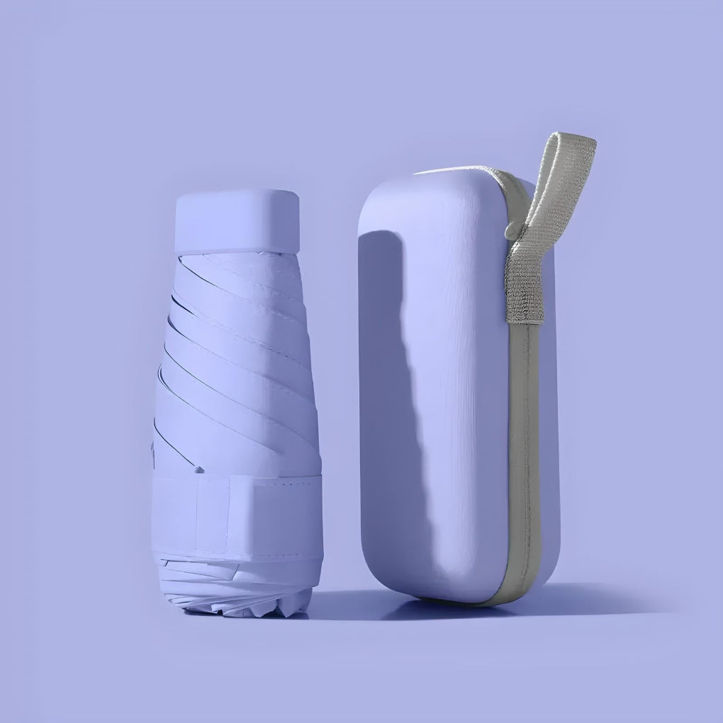 Compacte reisparaplu en koffer