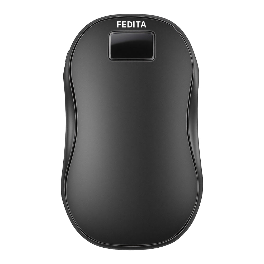 Oplaadbare handwarmer met digitaal display, aan twee kanten warm