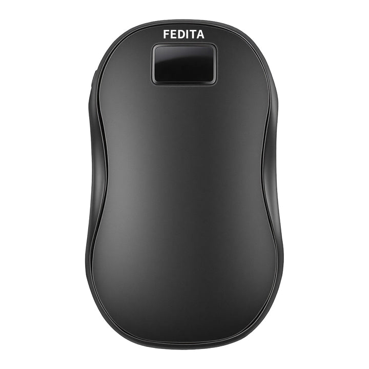 Oplaadbare handwarmer met digitaal display, aan twee kanten warm
