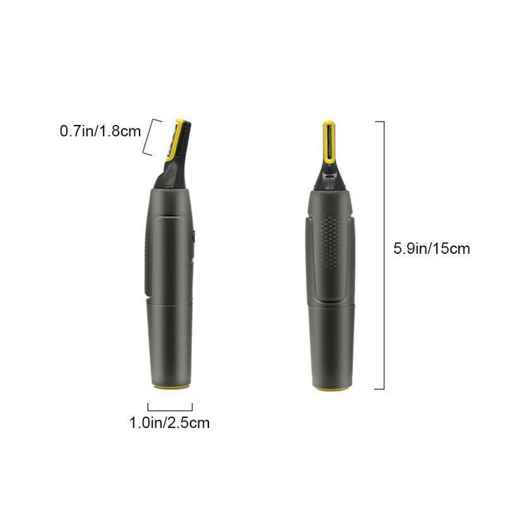 Professionele Ultradunne Precisietrimmer | Roestvrijstalen Titanium Mesjes | Geïntegreerd LED-licht | Micro-oscillatietechnologie | Voor Neus, Oren en Contouren