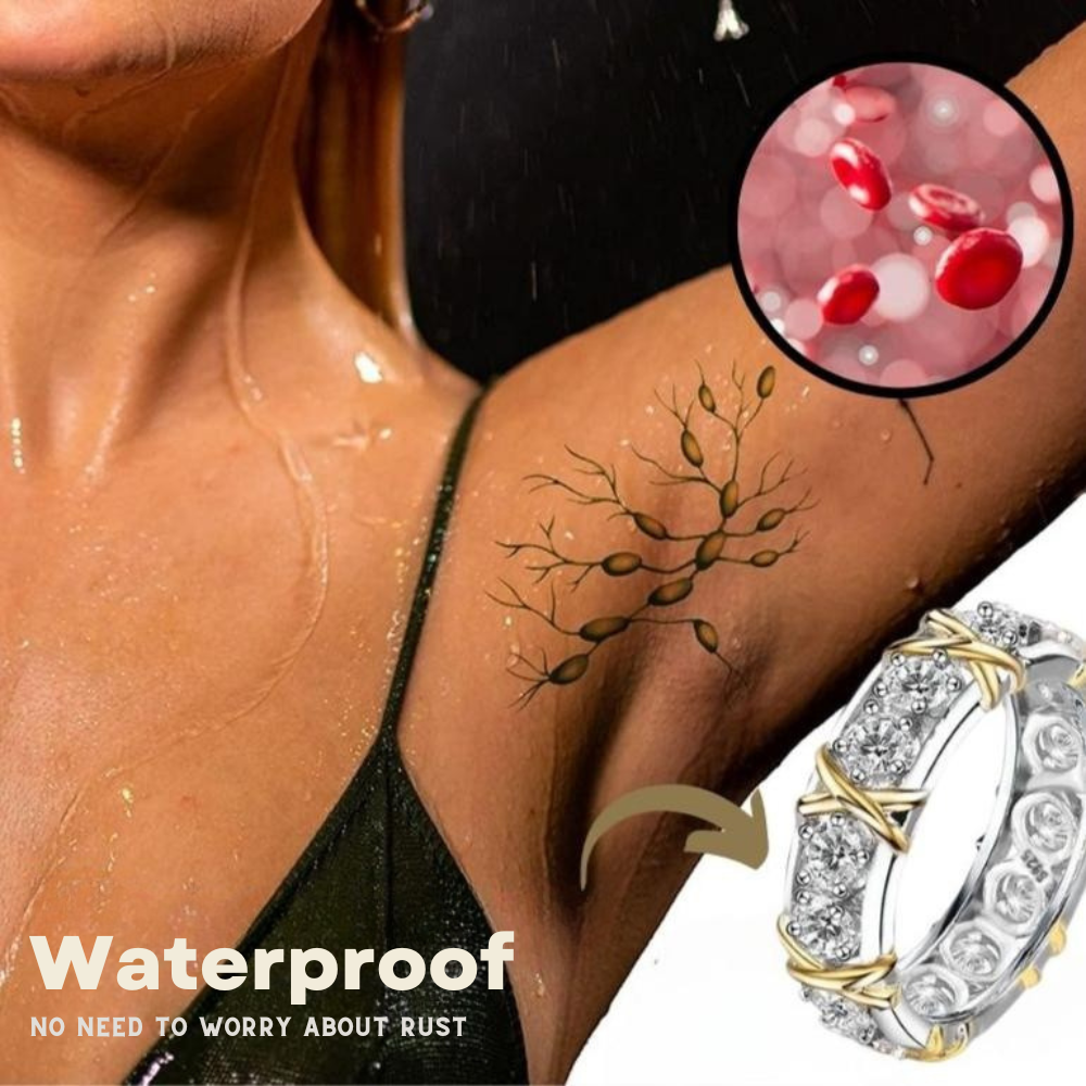 Magnetische wellnessring ter ondersteuning van doorbloeding, energie en ontgifting