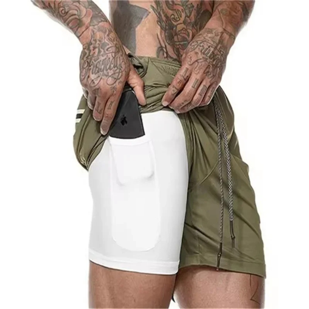 DraftFlex – 2-in-1 Sportshort voor Mannen