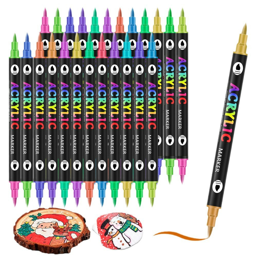 Double-headed Two-color Acrylic Marker Pen Children's Painting
