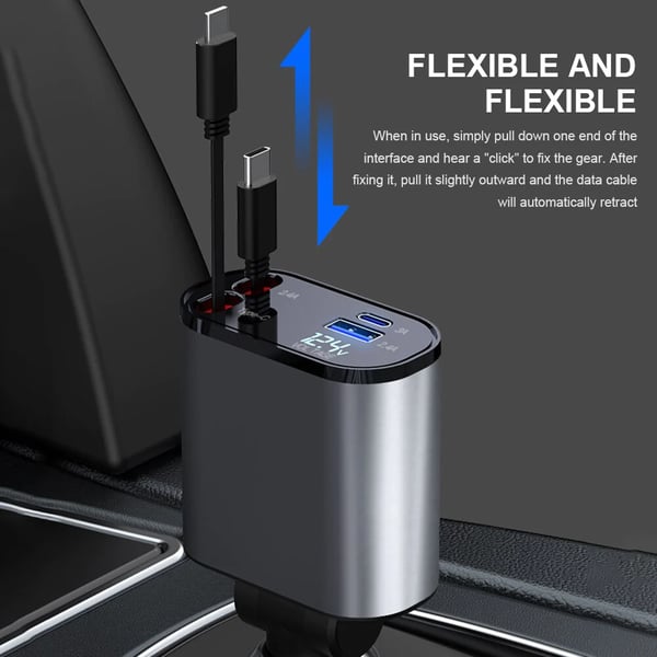 Telescopische Snellader voor Auto – VoltEdge