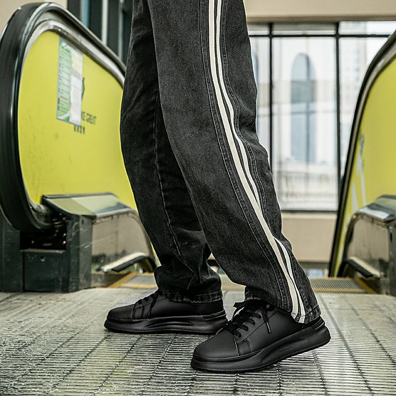 Dames Sneakers van Wit Leer met Minimalistische Look