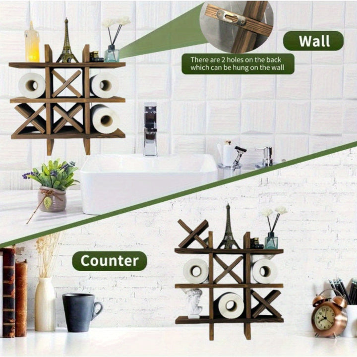 Rustieke Houten Toiletrolhouder – Geïnspireerd op Houtambacht