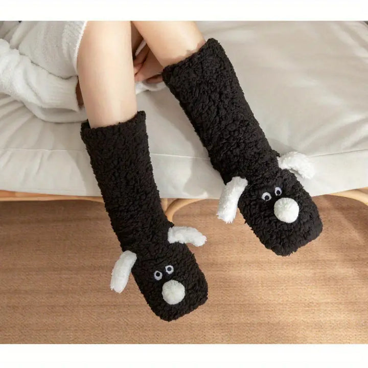 CozyPaws Winter Sokken - Pluche, Antislip & Schattige Dierenontwerpen