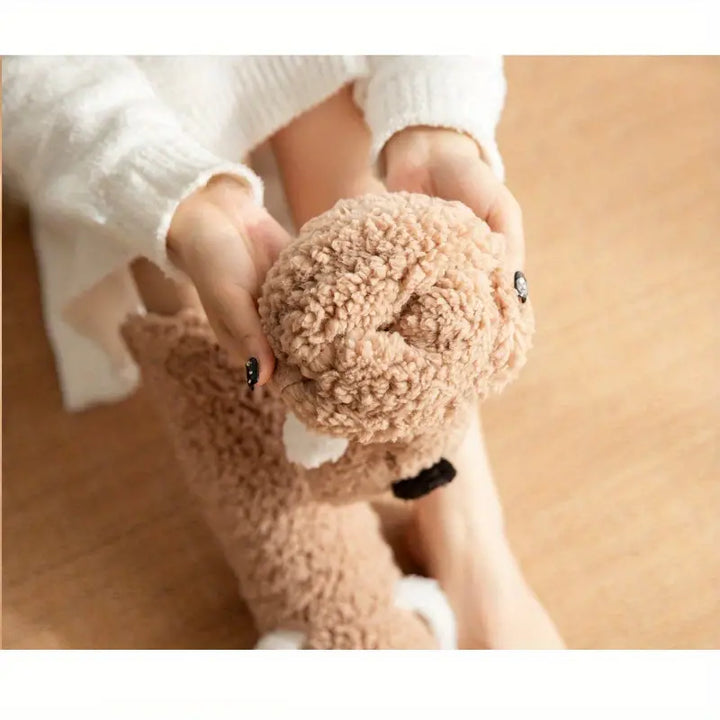 CozyPaws Winter Sokken - Pluche, Antislip & Schattige Dierenontwerpen