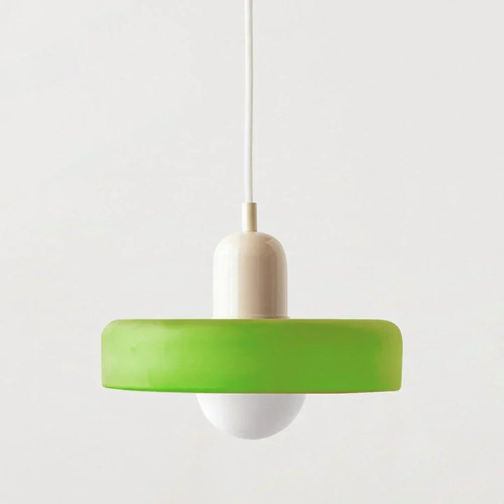 Bauhaus glas-in-lood hanglamp