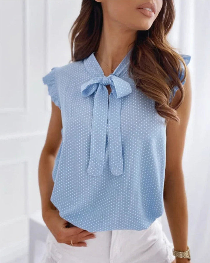 Blouse met Strikdetail Dames