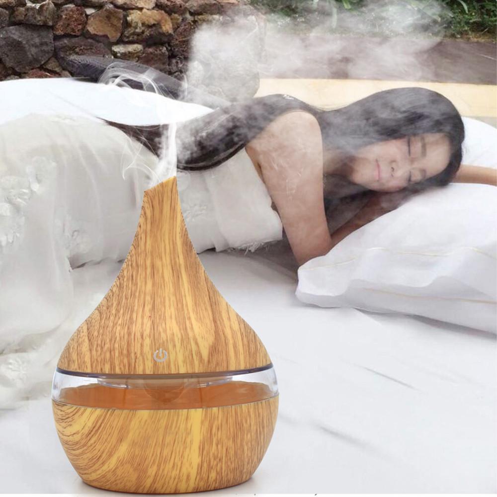 LED aroma diffuser met fijne ultrasone nevel, compact formaat