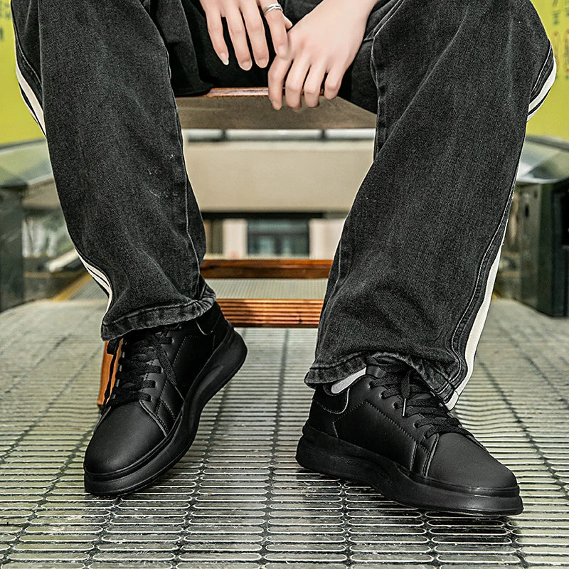 Dames Sneakers van Wit Leer met Minimalistische Look