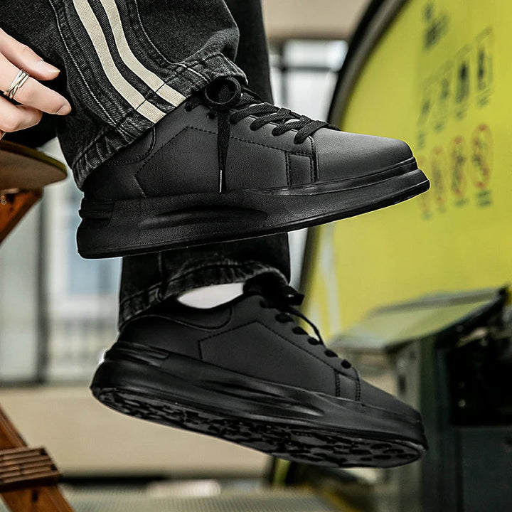 Dames Sneakers van Wit Leer met Minimalistische Look