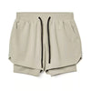 Dubbelgelaagde Compressieshorts voor Heren