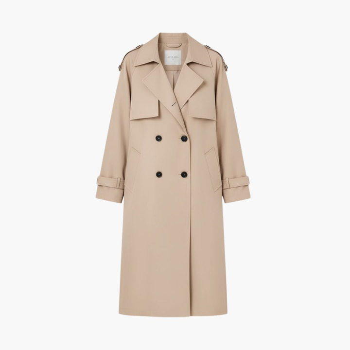 Dames Trenchcoat met Knopenlijst Aanbiedingsprijs