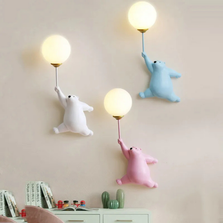 Wandlamp met ballonbeer