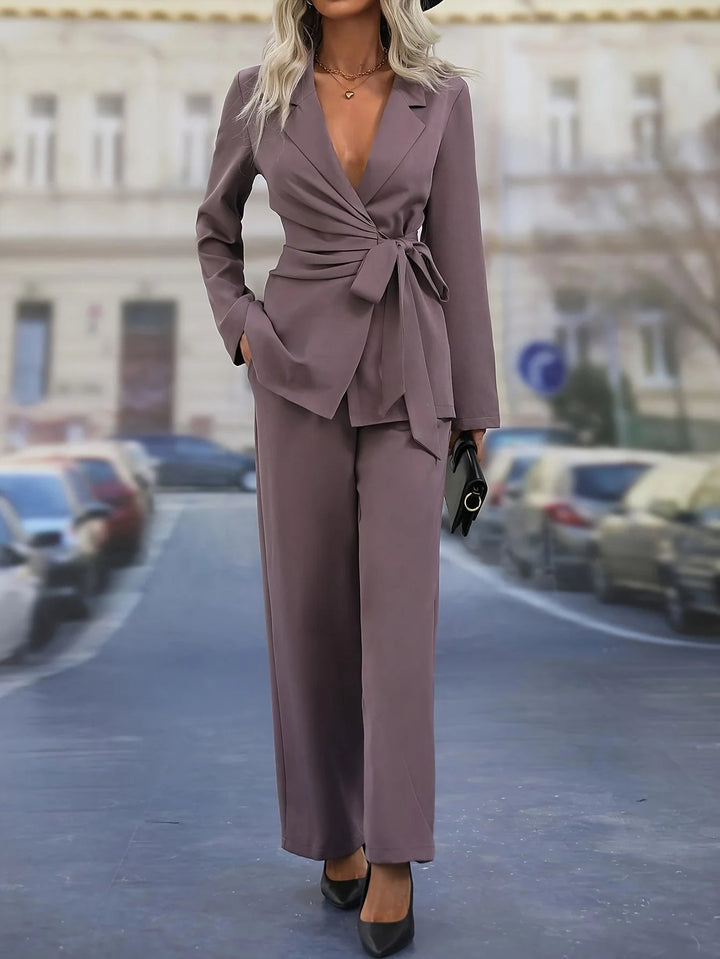 2-delige loungewear set voor dames – top en broek