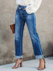 Asymmetrische Straight-Leg Jeans voor Dames