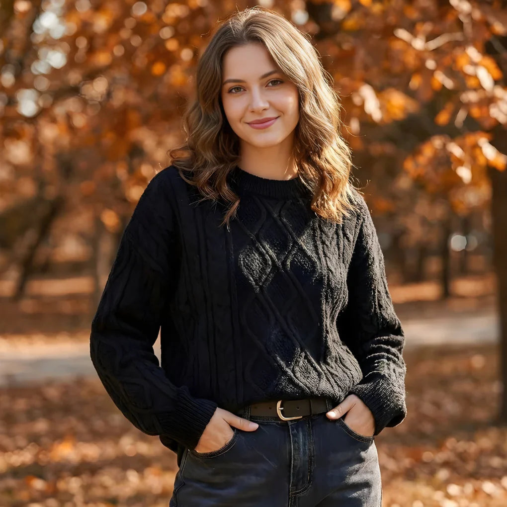 Vrouwen Vintage 90s Crewneck Pullover