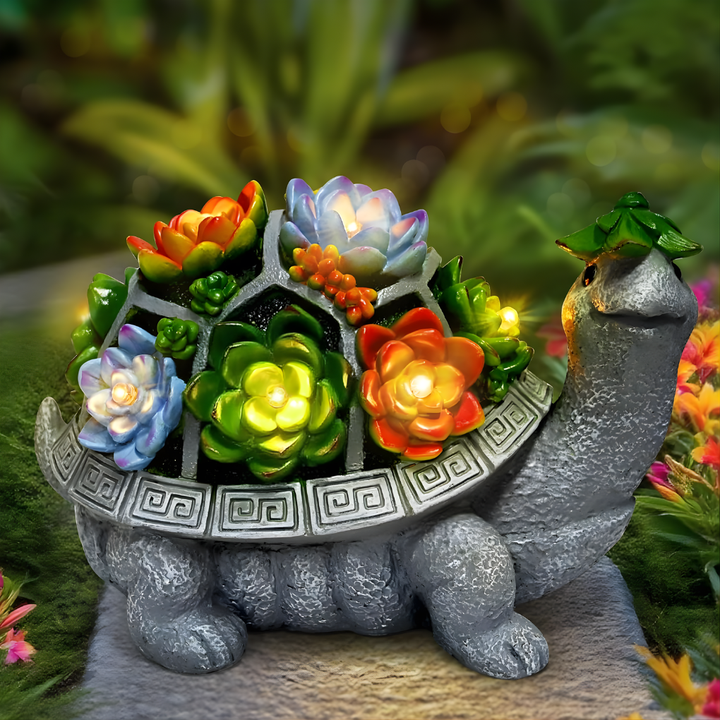 Groot Zonne-energie Tuin Decor Schildpad Standbeeld Lampen