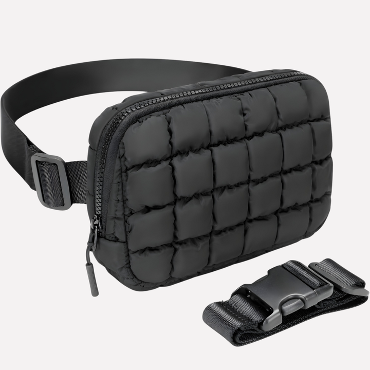Gequilted Mini Tas met Extra-Lange Riem