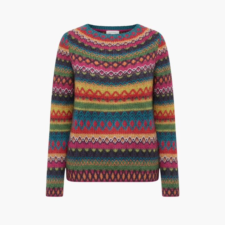 Dames Gebreide Trui met Ronde Hals