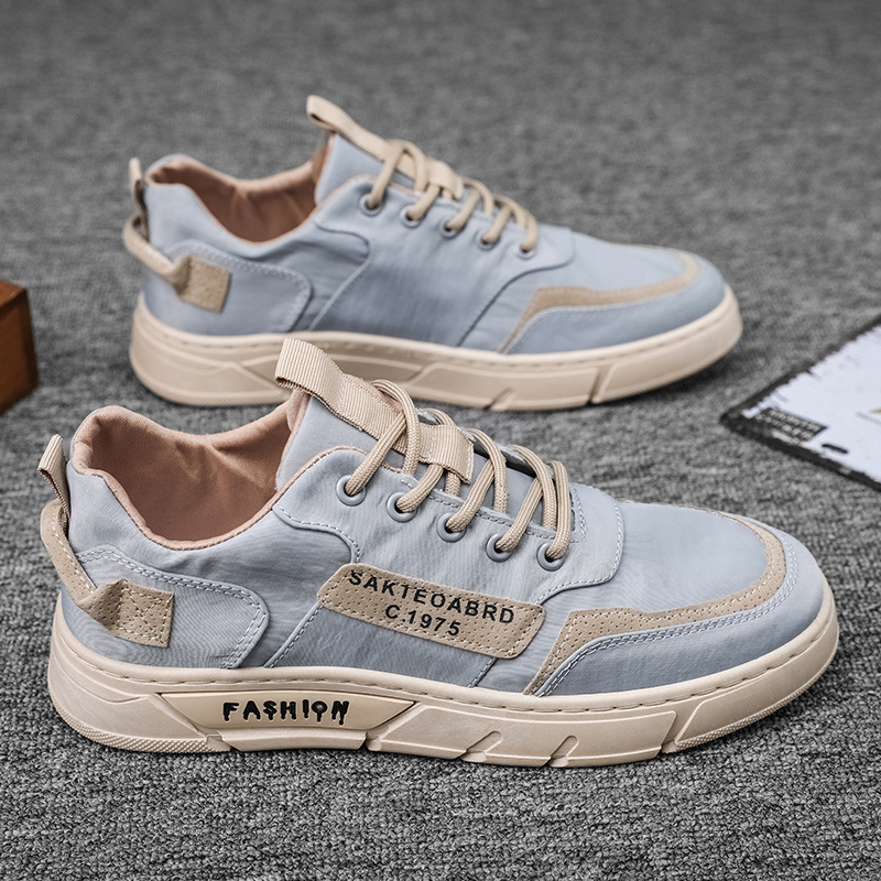 Heren Canvas Sneakers met Handgemaakt Design