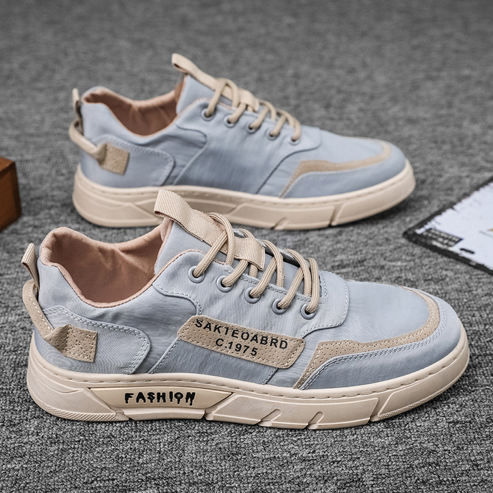 Heren Canvas Sneakers met Handgemaakt Design