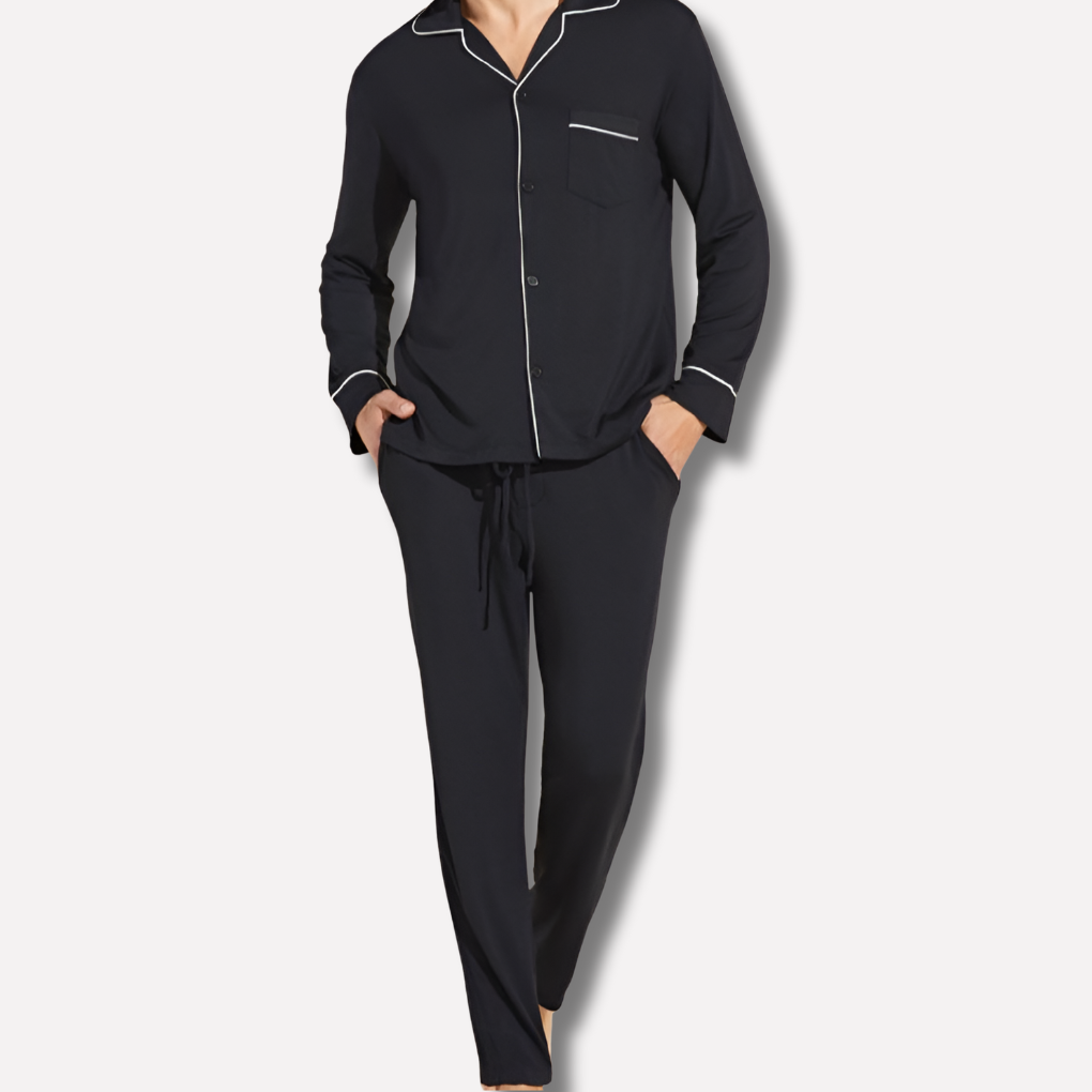 Comfortabele katoenen pyjama voor heren