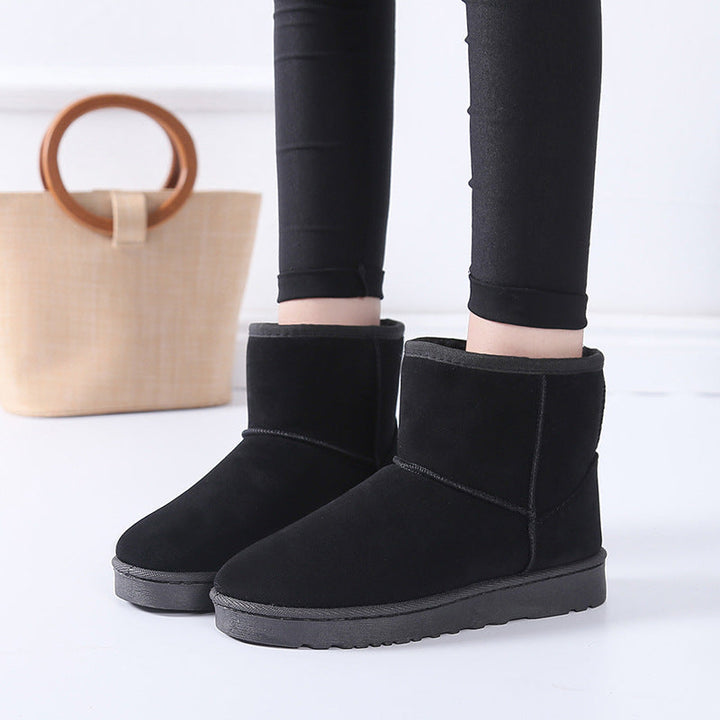 Snowboots voor dames met nepbont en antislip rubberzool
