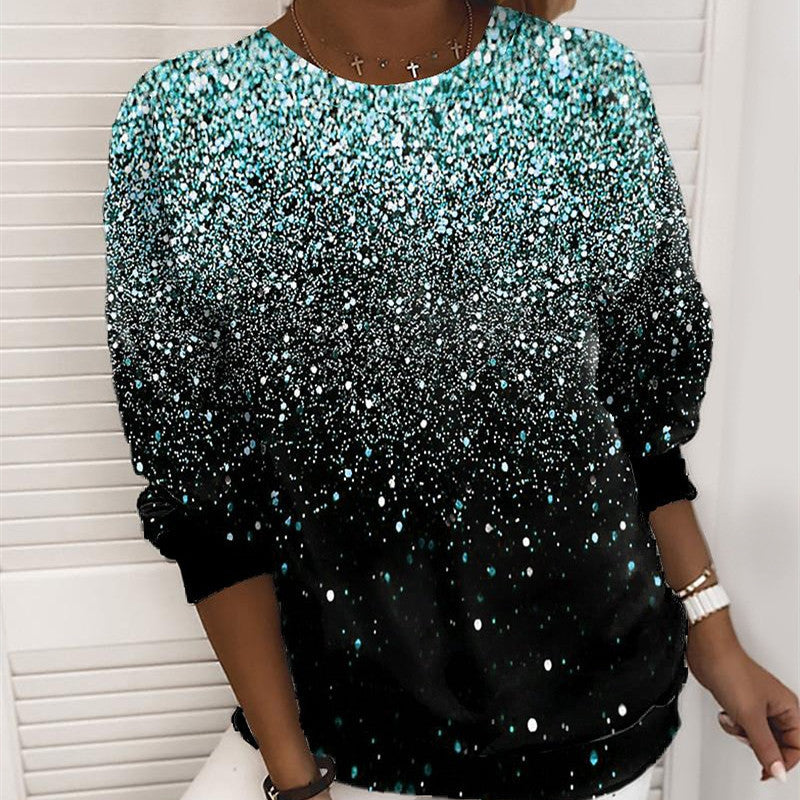 Kerstsweater met 3D-print voor dames – kerstboom of sneeuwvlok