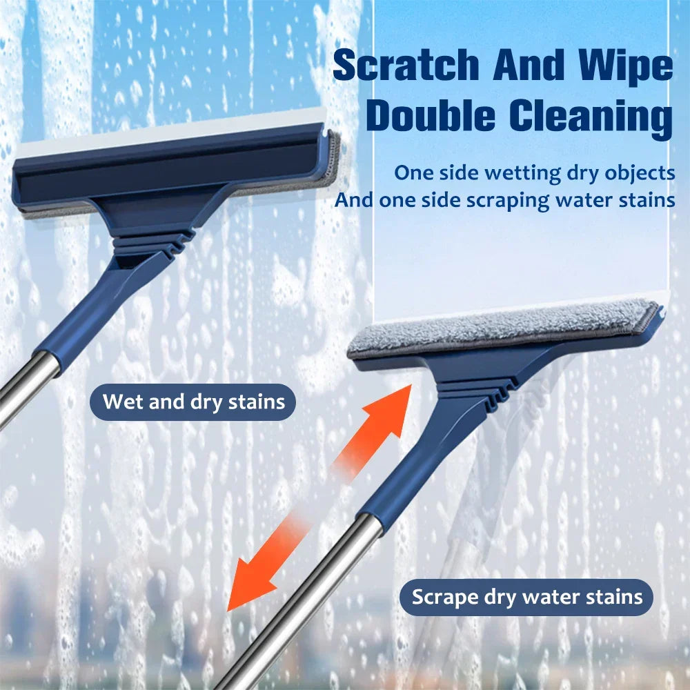 2-in-1 Raamtrekker met Schrobber – Clario