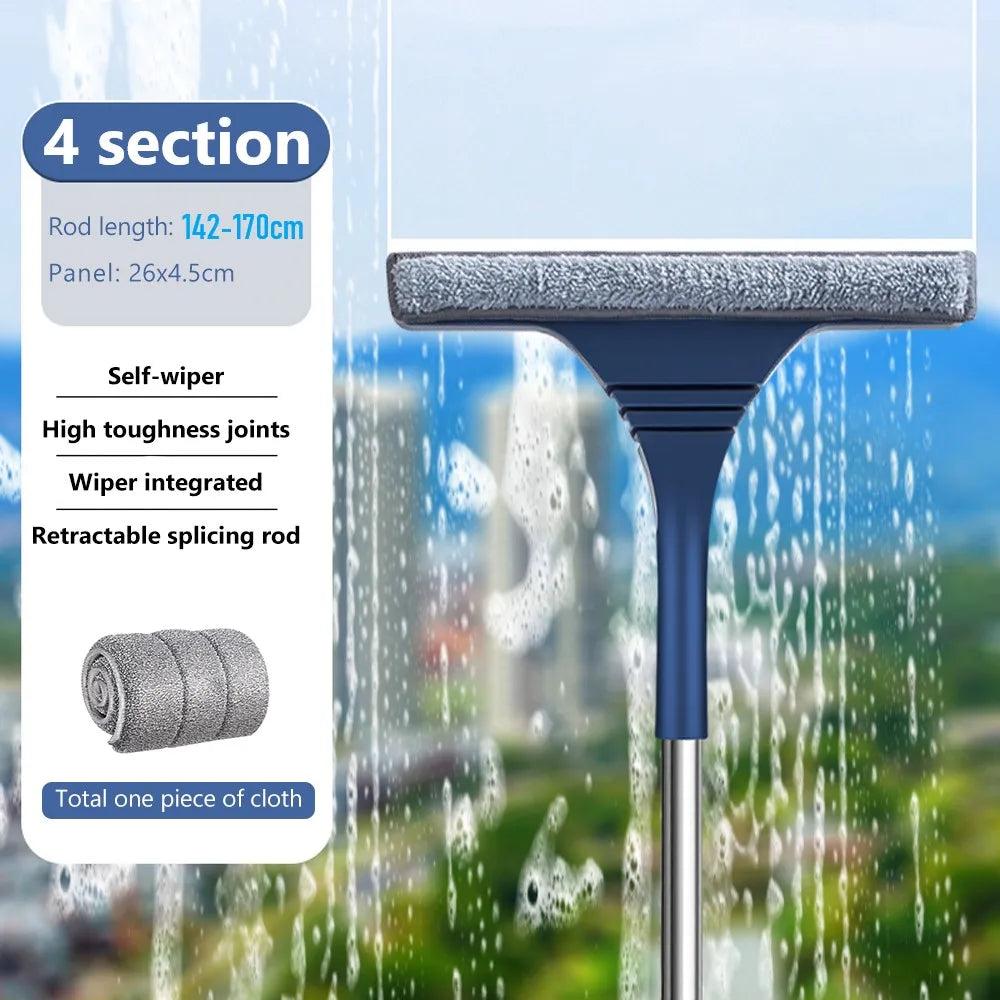 2-in-1 Raamtrekker met Schrobber – Clario
