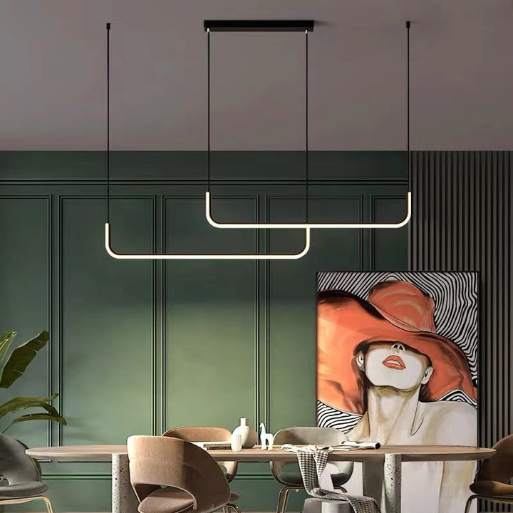 Arisha Moderne LED Kroonluchter Goud/Zwart Metaal Eetkamer/Woonkamer